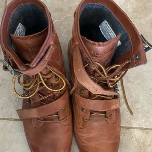 Polo Ralph Lauren, Maurice Men’s Double Strap Tan Men’s Boots, Size 12D